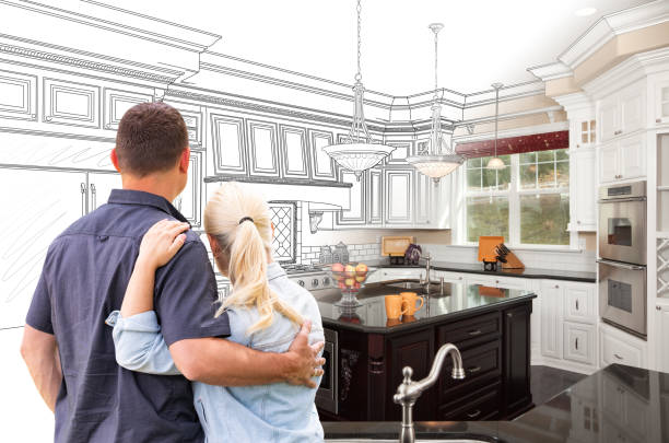 Professional Kitchen Island Installation technician working in Ellsworth, WI